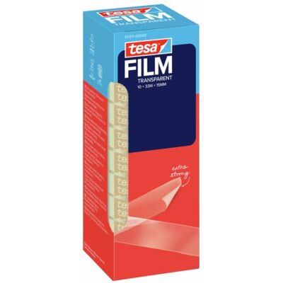 tesa película transparente, fita autocolante resistente à passagem do tempo e ao rompimento, fita de escritório com forte adesão, 33 m x 15 mm, 10 peças tesa película transparente, fita autocolante resistente à passagem do tempo e ao rompimento, fita de escritório com forte adesão, 33 m x 15 mm, 10 peças