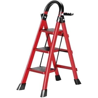 LIUNNCC Escada dobrável de 3 corrimãos, escadas retráteis, escada de alumínio, caminhada dobrável antiderrapante, escada escamotiva leve, para casa e escritório, carga 153 kg LIUNNCC Escada dobrável de 3 corrimãos, escadas retráteis, escada de alumínio, caminhada dobrável antiderrapante, escada escamotiva leve, para casa e escritório, carga 153 kg