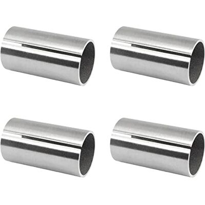 PRIOstahl Conector de tubo, manga de conexão, peça de transição manual x 4 unidades para tubos redondos de 42,4 mm de diâmetro, manga de conexão, corrimãos, escadas, tubos inoxidáveis de PRIOstahl Conector de tubo, manga de conexão, peça de transição manual x 4 unidades para tubos redondos de 42,4 mm de diâmetro, manga de conexão, corrimãos, escadas, tubos inoxidáveis de