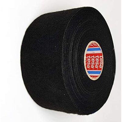 tesa Fita isolante de feltro PET 51608 para árvores de cabos (algodão, 50 mm x 25 m), cor preta tesa Fita isolante de feltro PET 51608 para árvores de cabos (algodão, 50 mm x 25 m), cor preta
