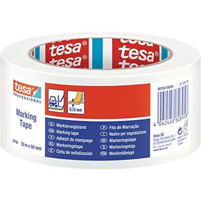 tesa 60760-00094-15 Fita de sinalização temporária série 60760-33 m x 50 mm branca tesa 60760-00094-15 Fita de sinalização temporária série 60760-33 m x 50 mm branca