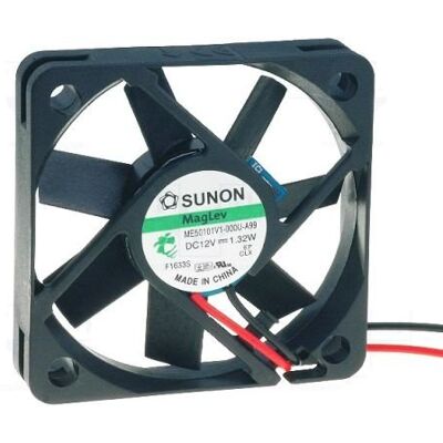 Sunon Ventoinha 50 x 50 x 10 mm me50101 V1 de A99 DC 12 V 5500 U/min 31dba Vapo, 2 fios de Sunon Ventoinha 50 x 50 x 10 mm me50101 V1 de A99 DC 12 V 5500 U/min 31dba Vapo, 2 fios de