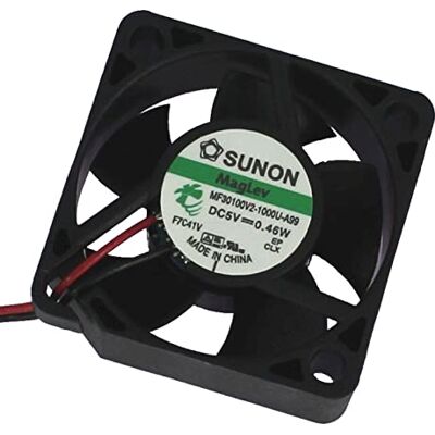 Sunon Ventoinha CC de 5 V, 0,4 W, 30 x 30 x 10 mm, 8 m³/h 9500U/Min 8 m³/h MF30100V21000UA99 Sunon Ventoinha CC de 5 V, 0,4 W, 30 x 30 x 10 mm, 8 m³/h 9500U/Min 8 m³/h MF30100V21000UA99
