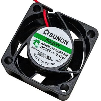 Sunon Ventoinha de 12 V CC 0,38 W 40 x 40 x 20 mm 9,3 m³/h 4500 U/min 9,3 m³/h HA40201V41000UA99 Sunon Ventoinha de 12 V CC 0,38 W 40 x 40 x 20 mm 9,3 m³/h 4500 U/min 9,3 m³/h HA40201V41000UA99