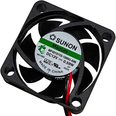Sunon Ventoinha de 12 V DC 0,48 W 40 x 40 x 10 mm 11,9 m³/h 5800U/Min 11,9 m³/h MF40101V21000UA99 Sunon Ventoinha de 12 V DC 0,48 W 40 x 40 x 10 mm 11,9 m³/h 5800U/Min 11,9 m³/h MF40101V21000UA99
