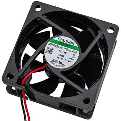 Sunon Ventoinha de 12 V DC 1,56 W 60 x 60 x 25 mm 45,9 m³/h 5200U/Min 45,9 m³/h MF60251VX1000UA99 Sunon Ventoinha de 12 V DC 1,56 W 60 x 60 x 25 mm 45,9 m³/h 5200U/Min 45,9 m³/h MF60251VX1000UA99