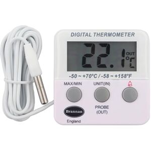 Brannan Geladeira digital ou termómetro de congelador com alarme Brannan Geladeira digital ou termómetro de congelador com alarme