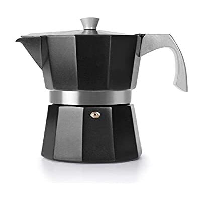 IBILI Cafeteira Evva Black, 12 chávenas, 600 ml, alumínio fundido, adequado para indução IBILI Cafeteira Evva Black, 12 chávenas, 600 ml, alumínio fundido, adequado para indução