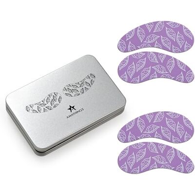 AMATHINGS (2 pares) almohadillas para los ojos reutilizables de 100% silicona sin suero – Almohadillas para los ojos en caja de almacenamiento de alta calidad – Cuidado de la piel contra el AMATHINGS (2 pares) almohadillas para los ojos reutilizables de 100% silicona sin suero – Almohadillas para los ojos en caja de almacenamiento de alta calidad – Cuidado de la piel contra el