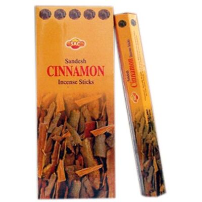 JB&J Encens Cannelle 6 embalagens x 20 bations 120 tons - JB&J Encens Cannelle 6 embalagens x 20 bations 120 tons -