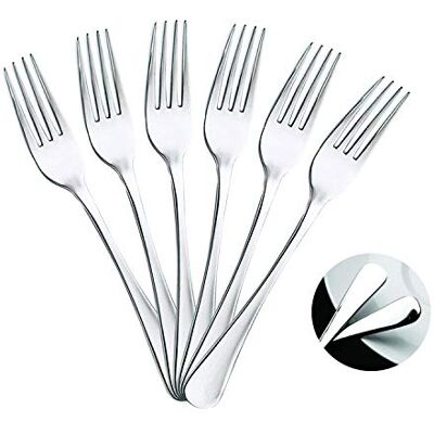 Mr. Spoon 6 garfos de mesa em aço inoxidável. Coleção mínima 20 x 2,65 cm Mr. Spoon 6 garfos de mesa em aço inoxidável. Coleção mínima 20 x 2,65 cm