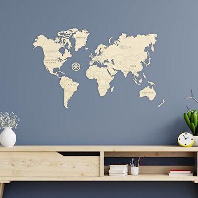 WOODEN.CITY Mapa del mundo de madera de pared M Mapa de los lugares que he visitado Arte de pared del mundo Hecho en la UE WOODEN.CITY Mapa del mundo de madera de pared M Mapa de los lugares que he visitado Arte de pared del mundo Hecho en la UE