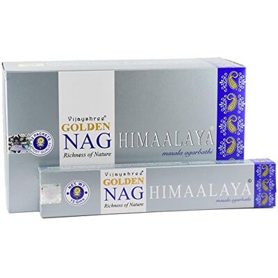 Vijayshree GOLDEN NAG CHIMAALAYA 15 GR. X 12 CAJITAS = 180 GR Vijayshree GOLDEN NAG CHIMAALAYA 15 GR. X 12 CAJITAS = 180 GR