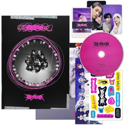 JYP Ent. Stray Kids -Rock-STAR (Versão Padrão ROLL) Livro de Fotos + CD-R + Foto + Mini Pôster Panorâmico + Foto de Unidade + Adesivo + 2 Pins de Identificação + 5 Fotos Extras JYP Ent. Stray Kids -Rock-STAR (Versão Padrão ROLL) Livro de Fotos + CD-R + Foto + Mini Pôster Panorâmico + Foto de Unidade + Adesivo + 2 Pins de Identificação + 5 Fotos Extras