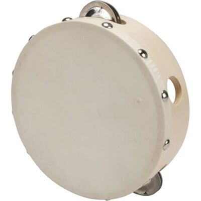 GICO Pandeiro de mão Tambourin de madeira, instrumento musical para crianças D: 15 cm de madeira com 4 sons 3832 GICO Pandeiro de mão Tambourin de madeira, instrumento musical para crianças D: 15 cm de madeira com 4 sons 3832