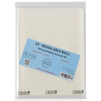 DALTON MANOR A3 céu BAGS PACK OF 100 DALTON MANOR A3 céu BAGS PACK OF 100