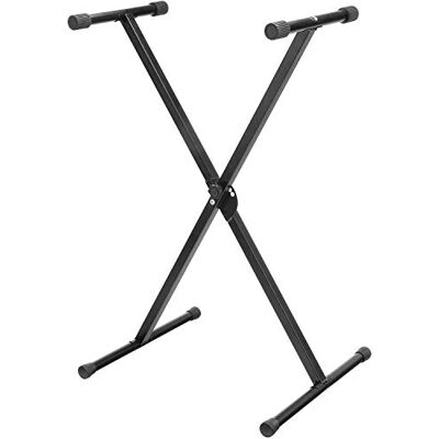 ROCKSTAR MUSIC Suporte de teclado e piano 900520 pernas perfil simples, ajustável em altura e borracha antiderrapante maior estabilidade ROCKSTAR MUSIC Suporte de teclado e piano 900520 pernas perfil simples, ajustável em altura e borracha antiderrapante maior estabilidade