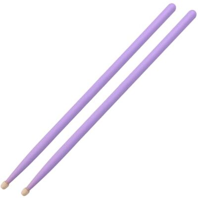 WANDIC 5A Baquetas clássicas leves com ponta de madeira de ácer para iniciantes, adultos, cor roxa WANDIC 5A Baquetas clássicas leves com ponta de madeira de ácer para iniciantes, adultos, cor roxa