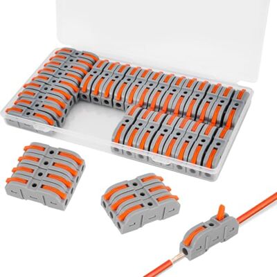 Oridolly 35 Piezas Conectores Eléctricos Con Palanca De Operación, Abrazaderas De Cable Spl-1 Bloques De Conexión Eléctrica, Eléctricas Terminales De Conexión To Libre Para Combinar (2/3/4/5 /6 vías) Oridolly 35 Piezas Conectores Eléctricos Con Palanca De Operación, Abrazaderas De Cable Spl-1 Bloques De Conexión Eléctrica, Eléctricas Terminales De Conexión To Libre Para Combinar (2/3/4/5 /6 vías)