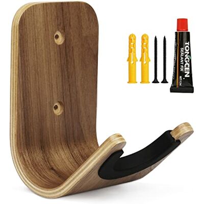 Yuepin Gancho de parede para guitarra, painel composto de madeira maciça suporte de gancho de guitarra com parafusos e adesivo para Ukelele, baixo, guitarra flamenco / acústica / elétrica (guitarra) Yuepin Gancho de parede para guitarra, painel composto de madeira maciça suporte de gancho de guitarra com parafusos e adesivo para Ukelele, baixo, guitarra flamenco / acústica / elétrica (guitarra)