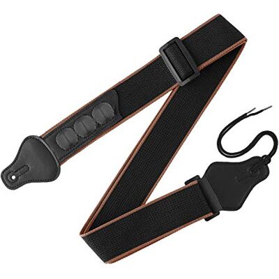 YAVO-EU Correia de guitarra para acústicas/clássica/baixo/elétrica guitarras correias de 95 ~ 158 cm de comprimento ajustável YAVO-EU Correia de guitarra para acústicas/clássica/baixo/elétrica guitarras correias de 95 ~ 158 cm de comprimento ajustável