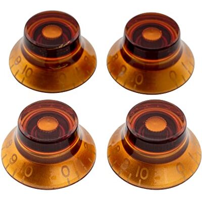 Musiclily Pro Imperial polegadas tamanho botões de potenciómetros forma de chapéu botões para USA guitarra elétrica Les Paul Style, Âmbar (conjunto de 4) para Guitarra Electrica tipo USA LP SG Musiclily Pro Imperial polegadas tamanho botões de potenciómetros forma de chapéu botões para USA guitarra elétrica Les Paul Style, Âmbar (conjunto de 4) para Guitarra Electrica tipo USA LP SG