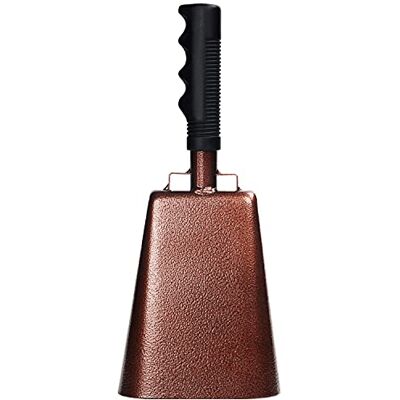 BELLE VOUS Chocalho de Percussão de Aço com Alça – 27,5 cm Chocalho de Mão Percussão Alto Instrumento Fazer Barulho Sino de Metal Musical para Chamar e Incentivar em Eventos Esportivos e Jogos de BELLE VOUS Chocalho de Percussão de Aço com Alça – 27,5 cm Chocalho de Mão Percussão Alto Instrumento Fazer Barulho Sino de Metal Musical para Chamar e Incentivar em Eventos Esportivos e Jogos de
