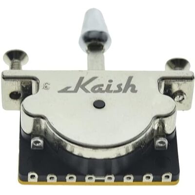 KAISH , Selector de pastilhas de 5 posições, resistente, com ponta de plástico cromado, para guitarra Stratocaster ou Telecaster KAISH , Selector de pastilhas de 5 posições, resistente, com ponta de plástico cromado, para guitarra Stratocaster ou Telecaster
