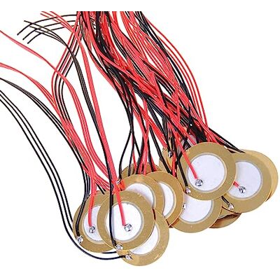 BYUTFA 15 unidades 20 mm/27 mm/35 mm transdutor de disco piezoelétrico microfone de contacto ativo sensor de som com cabos para instrumentos acústicos BYUTFA 15 unidades 20 mm/27 mm/35 mm transdutor de disco piezoelétrico microfone de contacto ativo sensor de som com cabos para instrumentos acústicos
