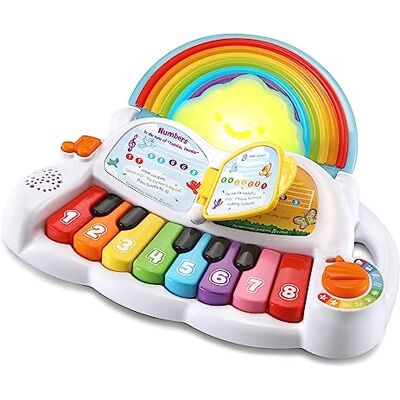 VTech Leapfrog Piano arco-íris, brinquedo interativo para crianças + 1 ano, descubra a música, aprenda vocabulário em inglês, versão ESP VTech Leapfrog Piano arco-íris, brinquedo interativo para crianças + 1 ano, descubra a música, aprenda vocabulário em inglês, versão ESP
