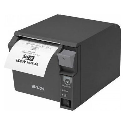 Epson C31CD38032 – TM-T70II, USB, RS232 – Dark Grey, 180 PPP – Inclui: Unidade de fornecimento de energia, cabo de alimentação (UE), ordem separada: Cabo de interface Epson C31CD38032 – TM-T70II, USB, RS232 – Dark Grey, 180 PPP – Inclui: Unidade de fornecimento de energia, cabo de alimentação (UE), ordem separada: Cabo de interface