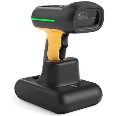Inateck Scanner de código de barras industrial sem fio, scanner 2D QR com base de carregamento inteligente, IP67 impermeável e à prova de pó, bateria 2600 mAh, scanner manual com App & SDK, BCST-75S Inateck Scanner de código de barras industrial sem fio, scanner 2D QR com base de carregamento inteligente, IP67 impermeável e à prova de pó, bateria 2600 mAh, scanner manual com App & SDK, BCST-75S
