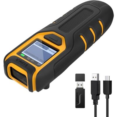 Inateck Leitor de código de barras sem fios portátil 1D com ecrã, bateria de 1000 mAh de longa duração, 105 g, com App e SDK, compatível com iOS Android PC POS, BCST-49 Inateck Leitor de código de barras sem fios portátil 1D com ecrã, bateria de 1000 mAh de longa duração, 105 g, com App e SDK, compatível com iOS Android PC POS, BCST-49