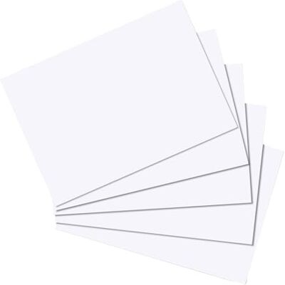 herlitz Ficha A5, branco, 100 unidades herlitz Ficha A5, branco, 100 unidades