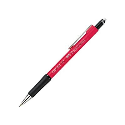 Faber-Castell Grip Portaminas (0,7 mm de espessura), 1 unidade, cor vermelha Faber-Castell Grip Portaminas (0,7 mm de espessura), 1 unidade, cor vermelha