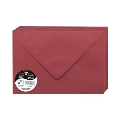 Clairefontaine 5652 C Pacote de 20 envelopes 16,20 x 22,90 x 0,10 cm, cor granada 16,20 x 22,90 x 0,10 Clairefontaine 5652 C Pacote de 20 envelopes 16,20 x 22,90 x 0,10 cm, cor granada 16,20 x 22,90 x 0,10