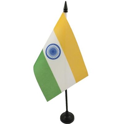 AZ FLAG Bandeira de mesa da Índia 15 x 10 cm bandeira de despacho indiana 10 x 15 cm AZ FLAG Bandeira de mesa da Índia 15 x 10 cm bandeira de despacho indiana 10 x 15 cm