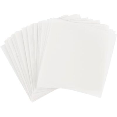 Ideen mit Herz Papel transparente, 100 folhas, quadrado, 110 g/m², papel dobrável ideal para fazer estrelas, papel transparente para trabalhos manuais (branco, 15 x 15 cm) Ideen mit Herz Papel transparente, 100 folhas, quadrado, 110 g/m², papel dobrável ideal para fazer estrelas, papel transparente para trabalhos manuais (branco, 15 x 15 cm)
