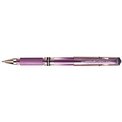 Uni-Ball Gel-Tintroller sinal largo UM-153, roxo metalizado Uni-Ball Gel-Tintroller sinal largo UM-153, roxo metalizado