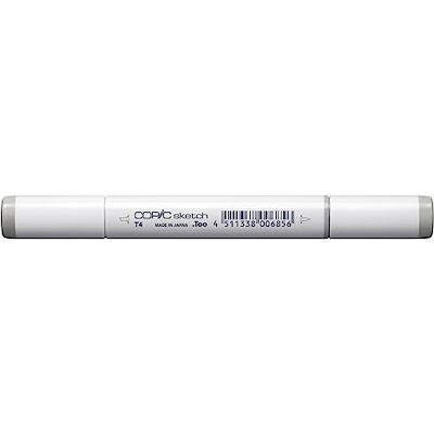 Copic Sketch T-4 Marcador duplo com ponta média e pincel Copic Sketch T-4 Marcador duplo com ponta média e pincel