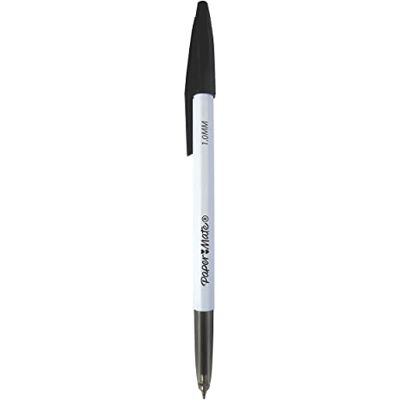 Paper Mate 045 canetas ponta fina (1 mm), tinta preta, 50 unidades Paper Mate 045 canetas ponta fina (1 mm), tinta preta, 50 unidades