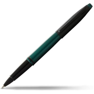 Cross Esferográfica Roller Ball Calais laca e capuz, verde mate/preto mate Cross Esferográfica Roller Ball Calais laca e capuz, verde mate/preto mate