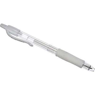 PILOT G207 Caneta roller de gel (retrátil, ponta de 0,7 mm), cor branco PILOT G207 Caneta roller de gel (retrátil, ponta de 0,7 mm), cor branco