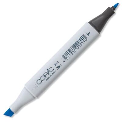Copic Classic B12 Marcador duplo com ponta média e fina Copic Classic B12 Marcador duplo com ponta média e fina