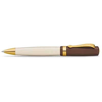 Kaweco Student Jazz Caneta esferográfica (resina nobre, comprimento: 13 cm), cor castanha Kaweco Student Jazz Caneta esferográfica (resina nobre, comprimento: 13 cm), cor castanha