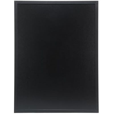 SECURIT Quadro de Parede "Woody" + Marcador de Giz Líquido Quadro de Dupla Face Moldura em Madeira Lacada 60 x 80 cm Preto SECURIT Quadro de Parede "Woody" + Marcador de Giz Líquido Quadro de Dupla Face Moldura em Madeira Lacada 60 x 80 cm Preto