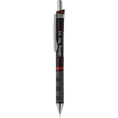 Rotring Porta-minas Tikky com codificação por cor, 0,50 mm, corpo bordô Rotring Porta-minas Tikky com codificação por cor, 0,50 mm, corpo bordô