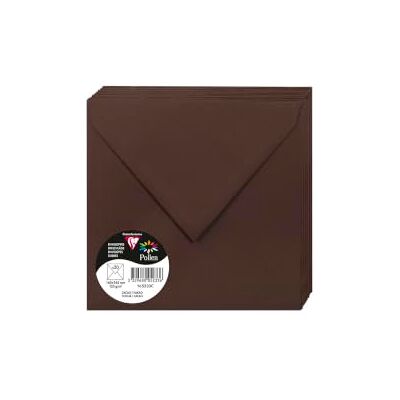 Clairefontaine Pacote de 20 envelopes, cacau, embalagem de 20 Clairefontaine Pacote de 20 envelopes, cacau, embalagem de 20