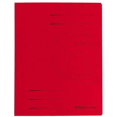herlitz Colorspan Lote de 10 pastas DIN A4, vermelho herlitz Colorspan Lote de 10 pastas DIN A4, vermelho