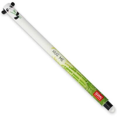 Legami Caneta de gel apagável, ponta esférica para remover a tinta sem consumir o papel, Tinta preta termossensível, diâmetro da ponta 0,7 mm, Tema Panda Legami Caneta de gel apagável, ponta esférica para remover a tinta sem consumir o papel, Tinta preta termossensível, diâmetro da ponta 0,7 mm, Tema Panda